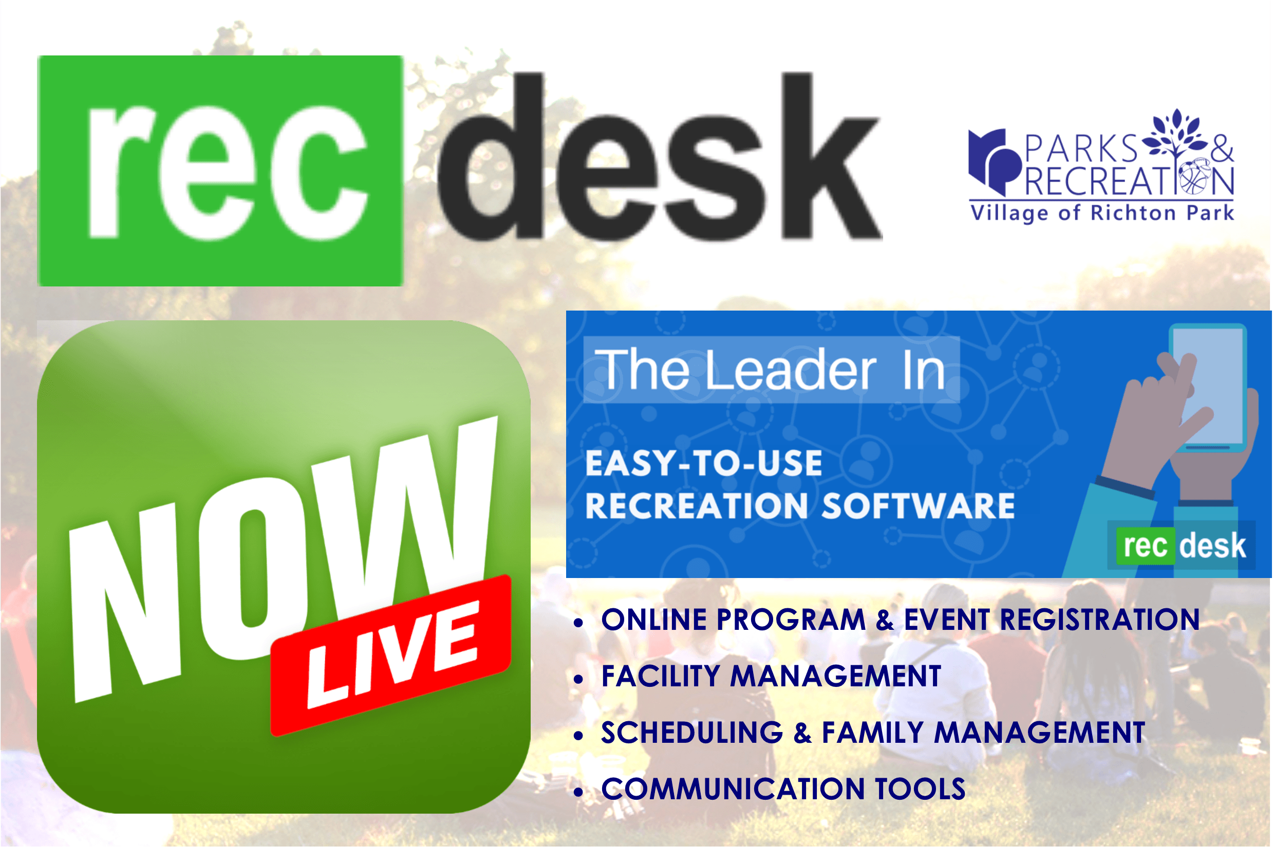 RecDesk Now Live RecDesk Now Live